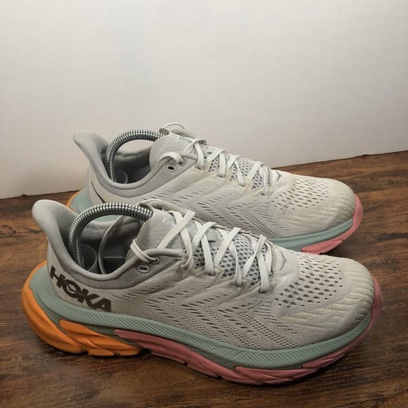 Hoka One One Other - Hoka One One Clifton Edge Mens Size 8 Lace Up Cushioned Running Shoes Sneakers